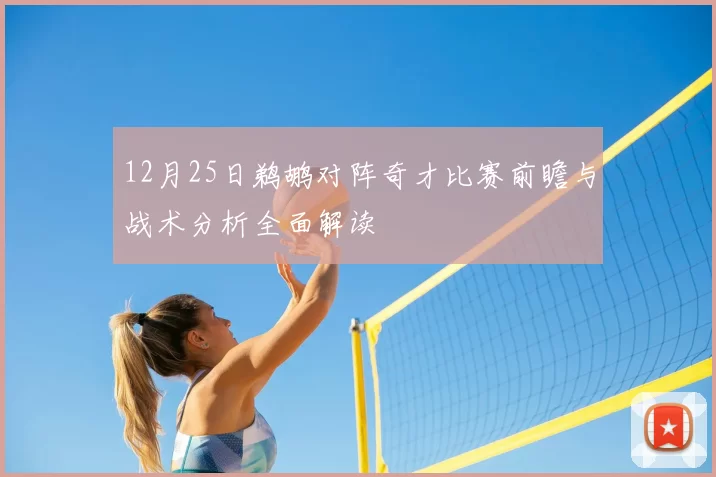 12月25日鹈鹕对阵奇才比赛前瞻与战术分析全面解读