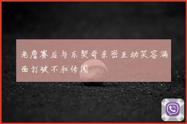 老詹赛后与东契奇亲密互动笑容满面打破不和传闻